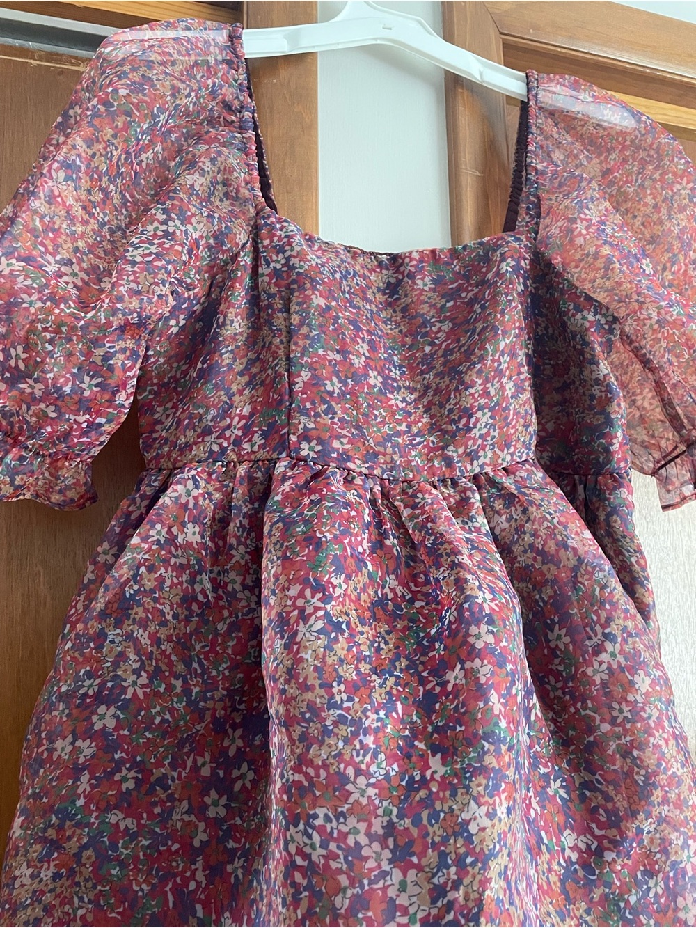 endless rose multicoloured floral puffy dress Size M